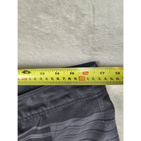 Vintage Oakley Board Shorts Men Size 34 Black Stripes Swimming - Picture 12 of 14